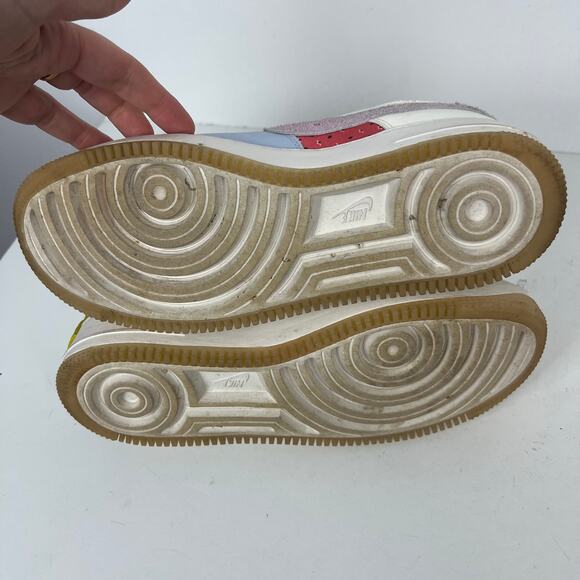 Nike Air Force 1 Sneakers Shadow Patchwork Houndstooth Womens Sz 11.5 DM8076-100 - Picture 3 of 12